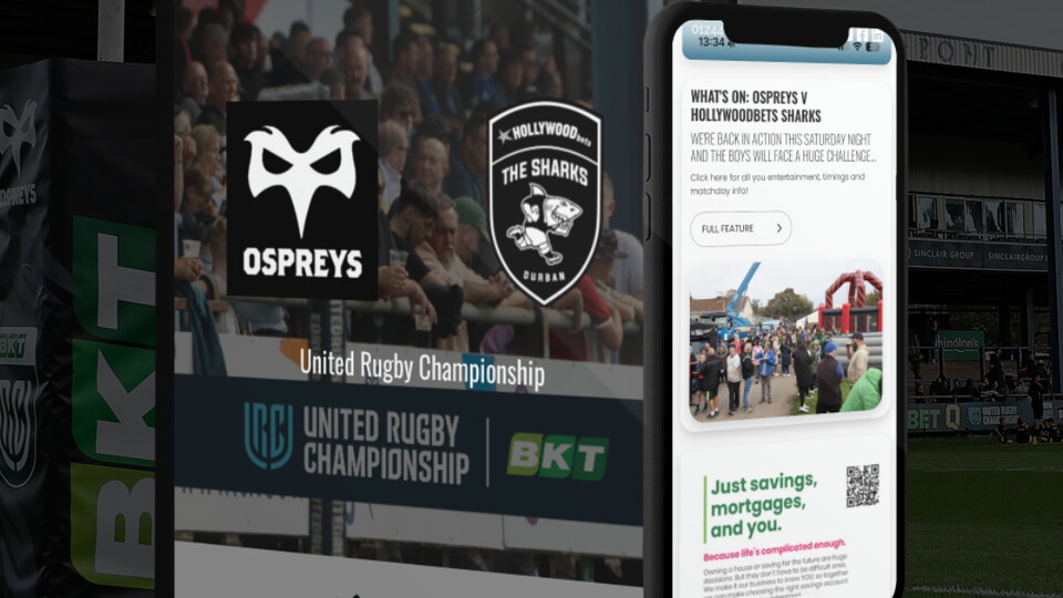 Ospreys vs Hollywoodbets Sharks at the Electrci Brewery Field 2026 BKT URC matchday programme