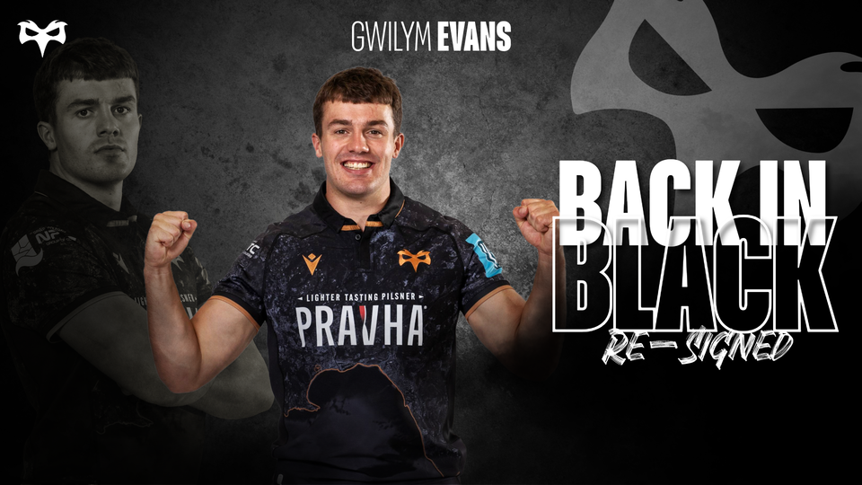 Gwilym Evans re-signs for the Ospreys 