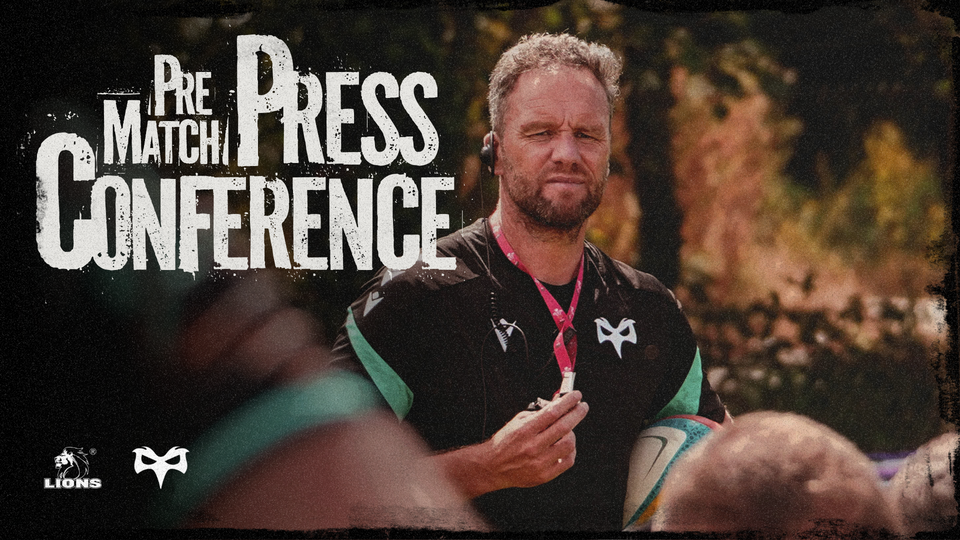 Mark Jones speak to the press ahead of Ospreys Rounf Two BKT URC fixture away to the Lions in the BKT United Rugby Champiosnhip 