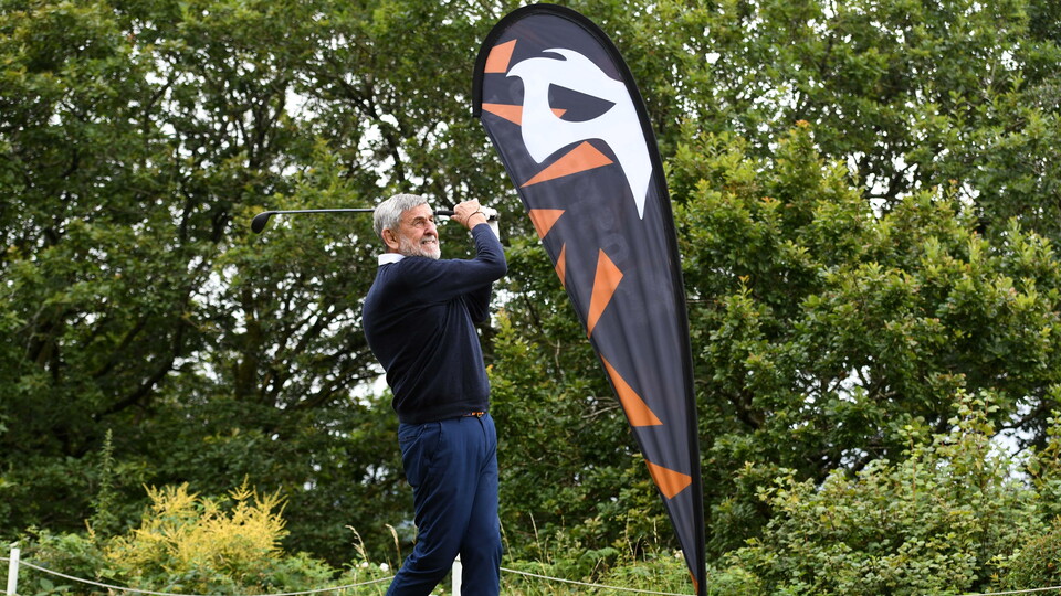 Ospreys President Mike James, at Ospreys' Golf Day 