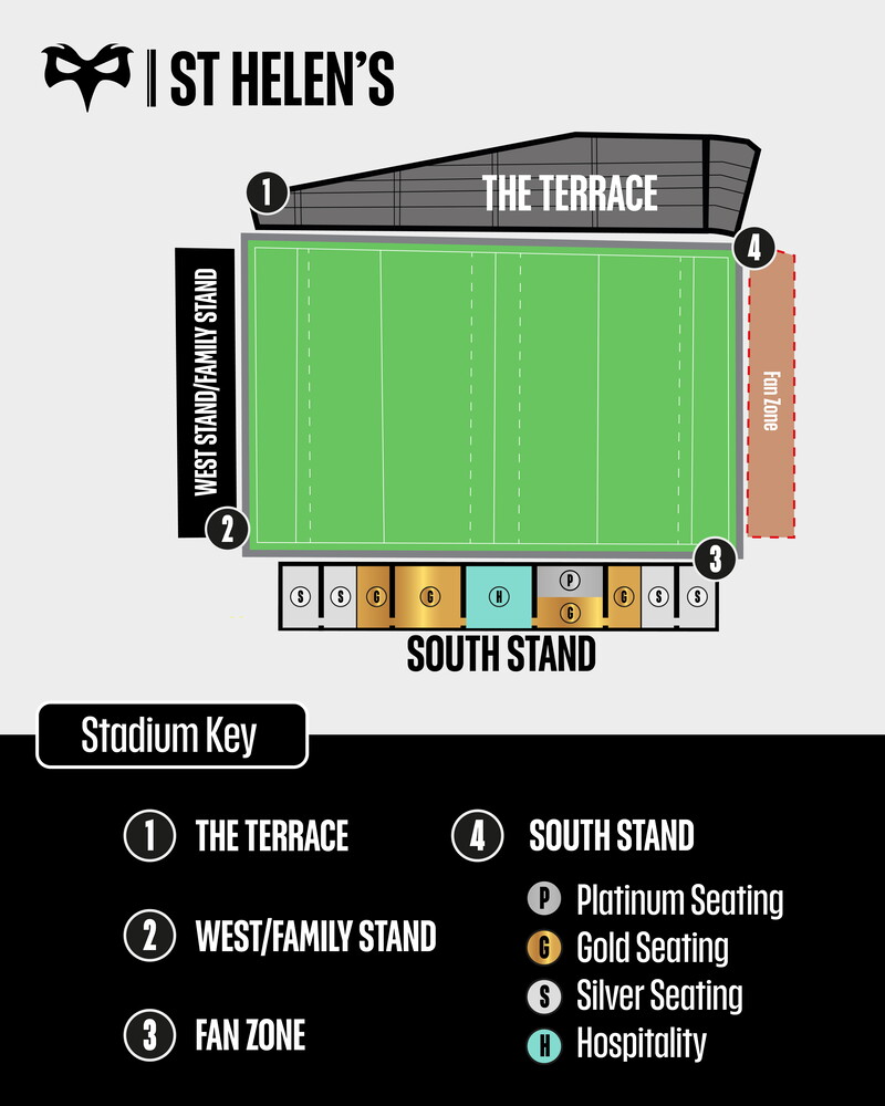 St Helen's aerial zone with zones
